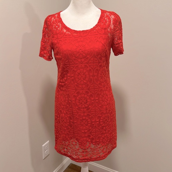 Hollister crochet red sundress - Picture 1 of 3